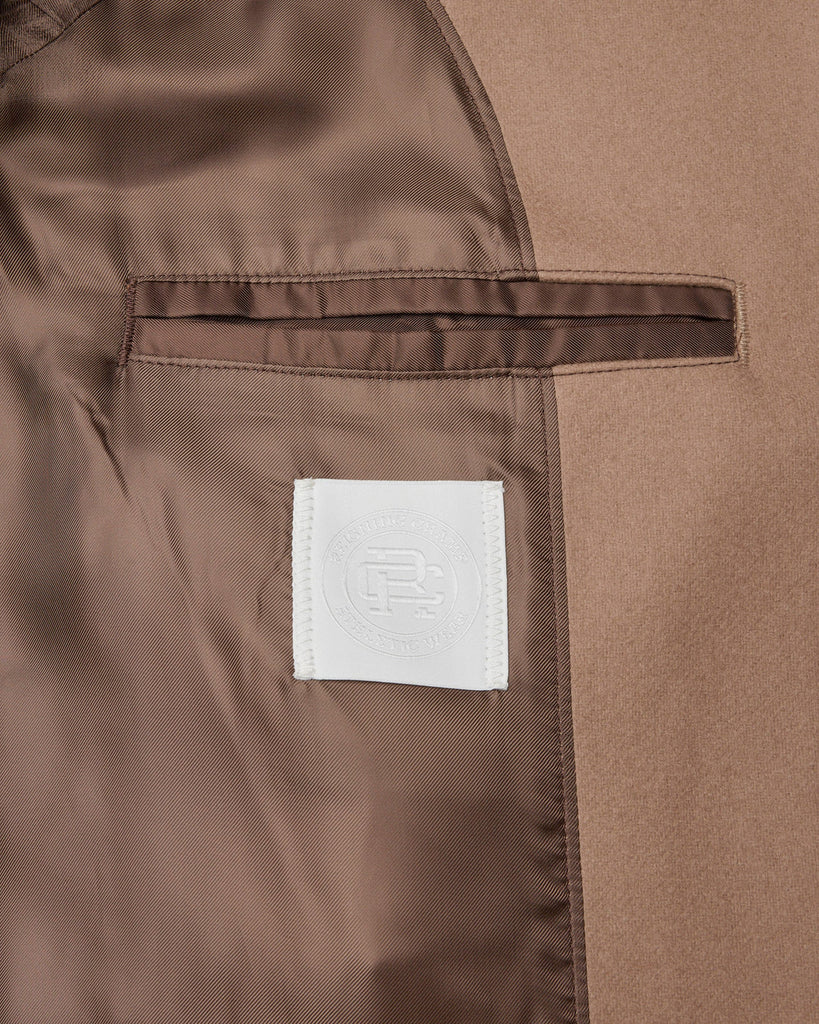 Reigning Champ Wool Cashmere Polo Coat - Camel