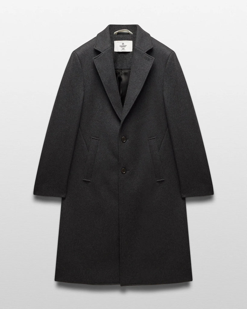 Reigning Champ Wool Cashmere Maestro Coat - Heather Charcoal