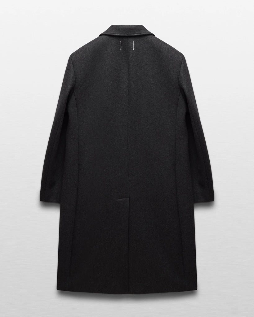 Reigning Champ Wool Cashmere Maestro Coat - Heather Charcoal