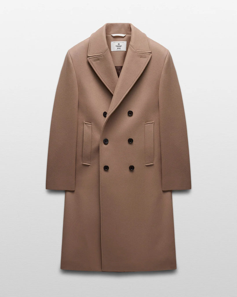 Reigning Champ Wool Cashmere Polo Coat - Camel