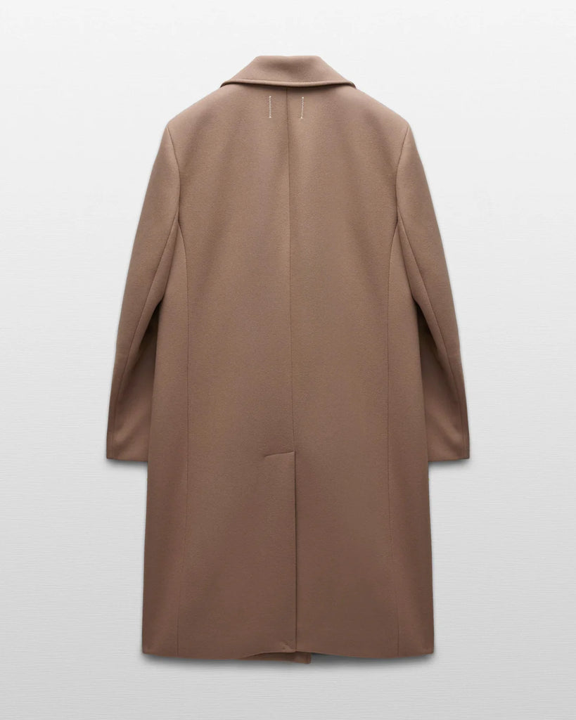 Reigning Champ Wool Cashmere Polo Coat - Camel