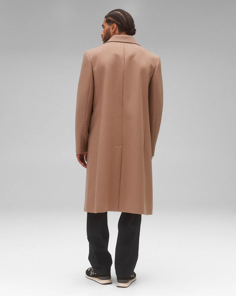 Reigning Champ Wool Cashmere Polo Coat - Camel