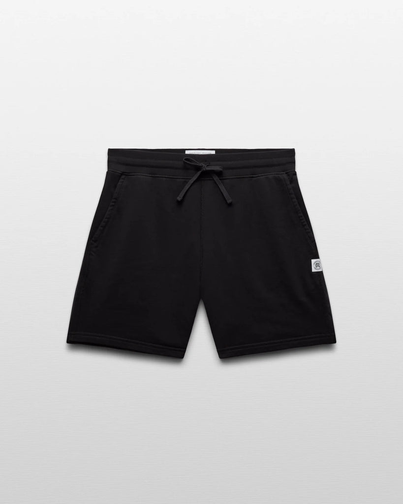 Reigning Champ Lightweight Terry Standard Sweatshort 6" - Black