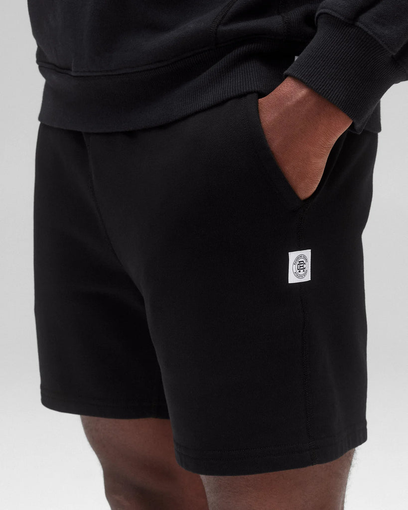 Reigning Champ Lightweight Terry Standard Sweatshort 6" - Black