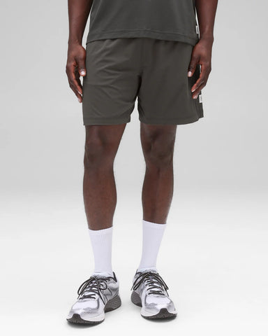 Reigning Champ 4-Way Stretch Nylon Standard Training Short 7" - Carbon