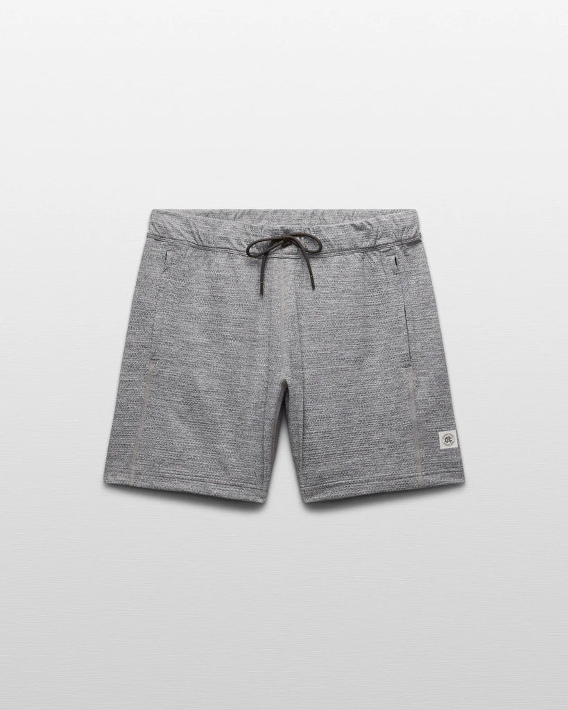 Reigning Champ Solotex Mesh Tiebreak Standard Short 7" - Heather Grey