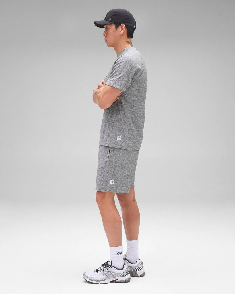 Reigning Champ Solotex Mesh Tiebreak Standard Short 7" - Heather Grey