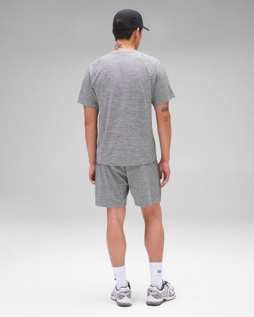 Reigning Champ Solotex Mesh Tiebreak Standard Short 7" - Heather Grey