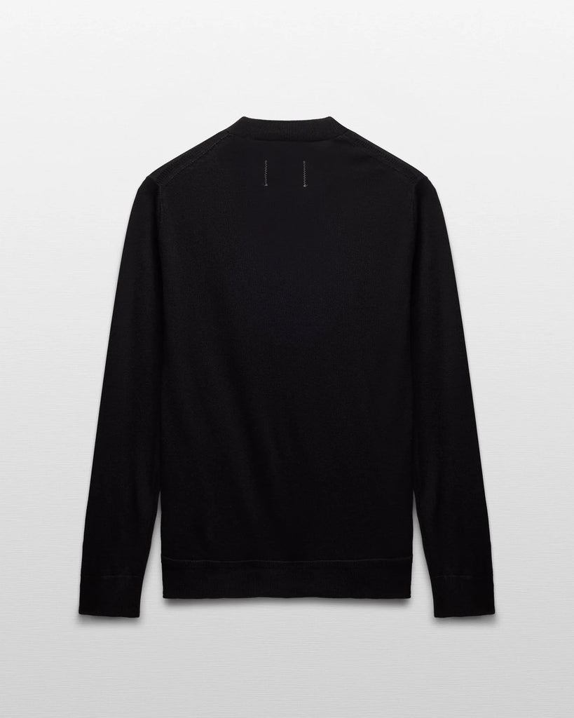 Reigning Champ Lightweight Merino Harry Cardigan - Black