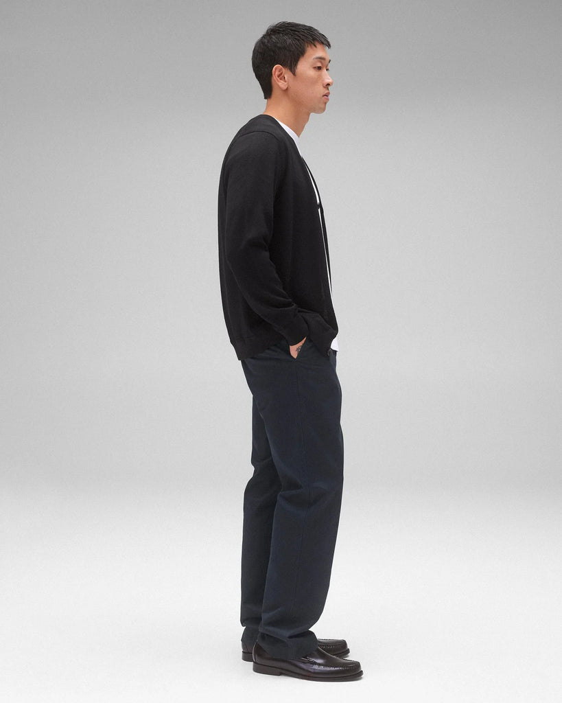 Reigning Champ Lightweight Merino Harry Cardigan - Black