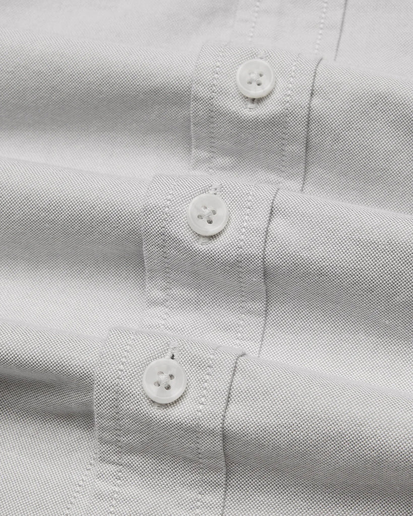 Reigning Champ Cotton Oxford Windsor Shirt - Light Grey