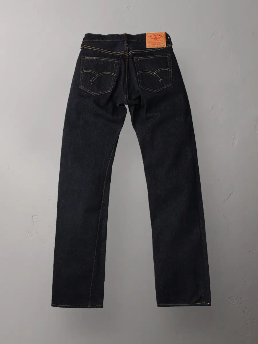 The Flat Head 14.5oz Straight Indigo Denim [3005]