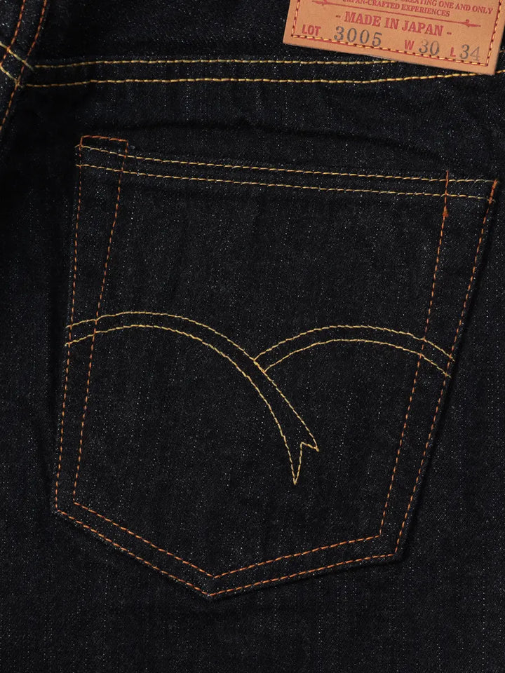 The Flat Head 14.5oz Straight Indigo Denim [3005]