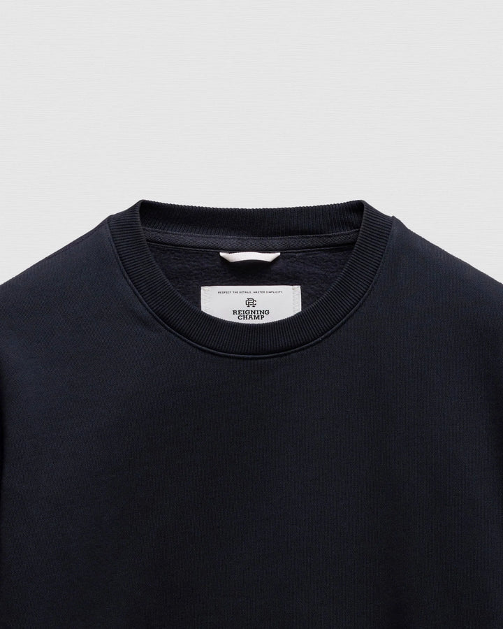 Reigning Champ Knit Brushed Fleece '97 Relaxed Crewneck - Navy