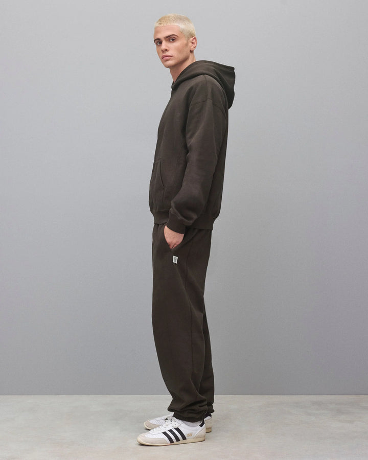 Reigning Champ Brushed Fleece '97 Relaxed Hoodie - Coffee
