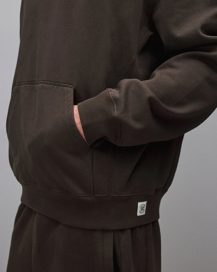 Reigning Champ Brushed Fleece '97 Relaxed Hoodie - Coffee