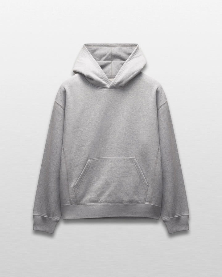 Reigning Champ Brushed Fleece '97 Relaxed Hoodie - Heather Grey