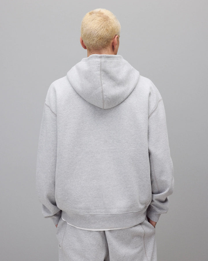 Reigning Champ Brushed Fleece '97 Relaxed Hoodie - Heather Grey