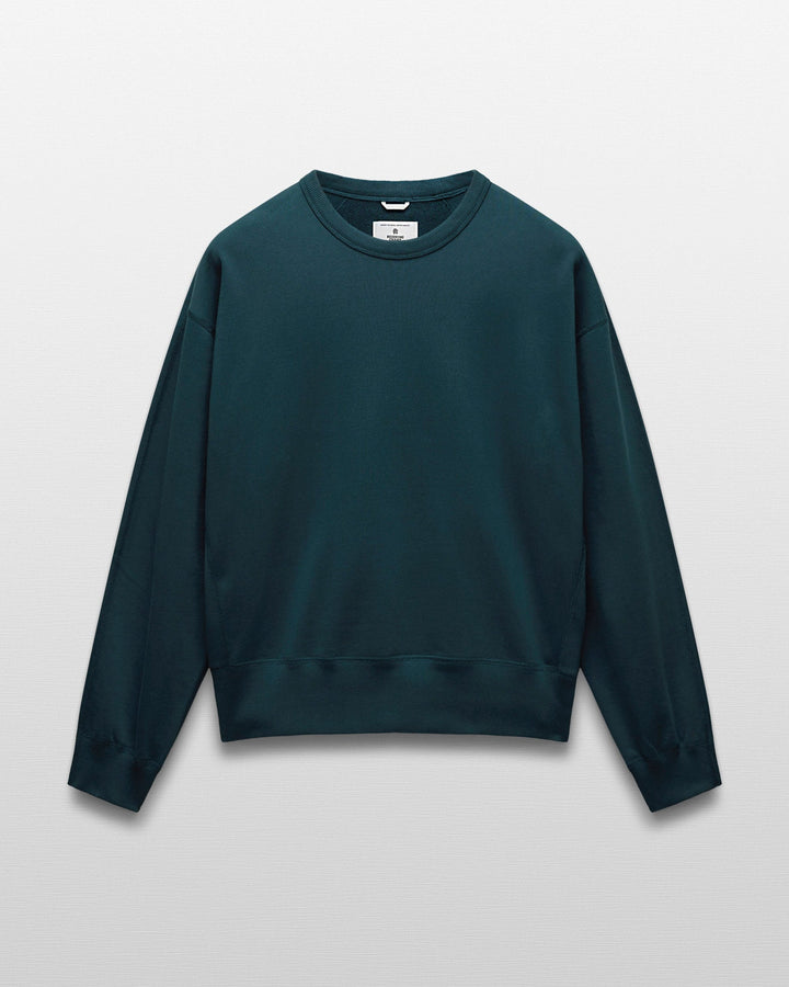 Reigning Champ - Knit Midweight Terry Relaxed Crewneck in Atlantic