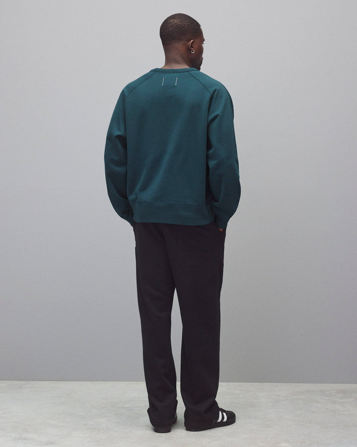 Reigning Champ - Knit Midweight Terry Relaxed Crewneck in Atlantic