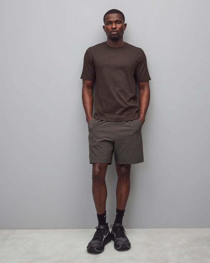 Reigning Champ 4-Way Stretch Nylon Standard Training Short 7” - Carbon