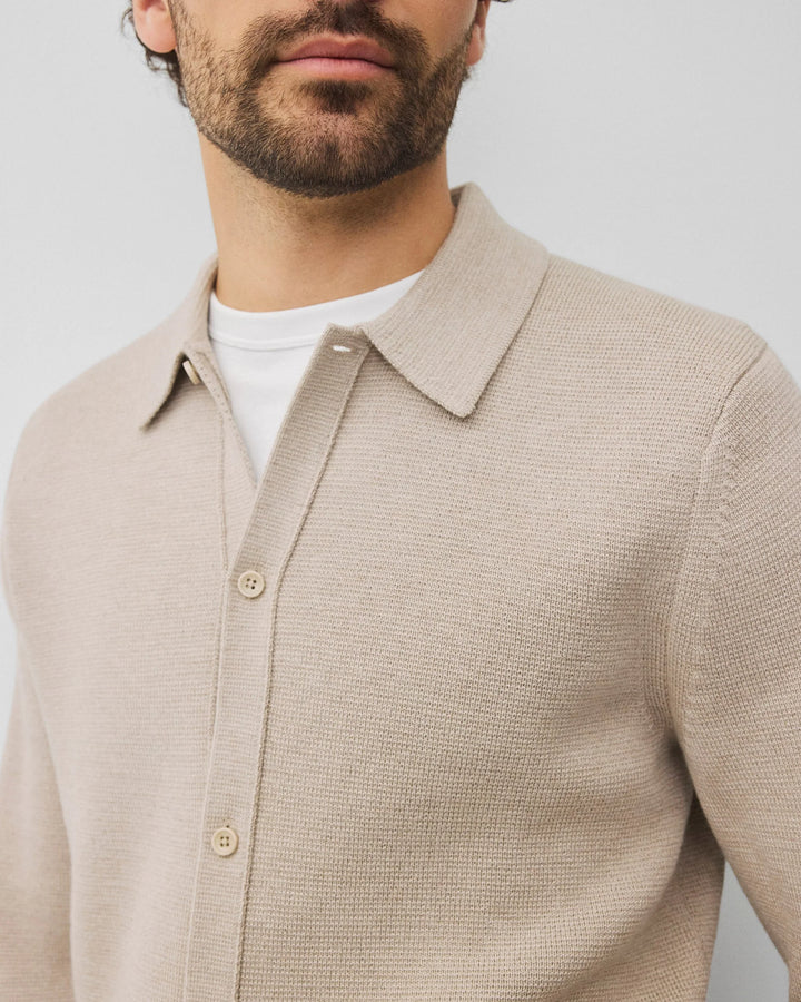 Reigning Champ Merino Pier Shirt - Oat