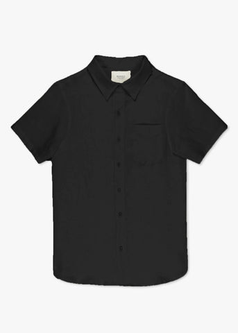 Monadic Fillmore Short Sleeve - Black Linen