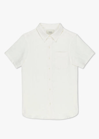 Monadic Fillmore Short Sleeve - White Linen