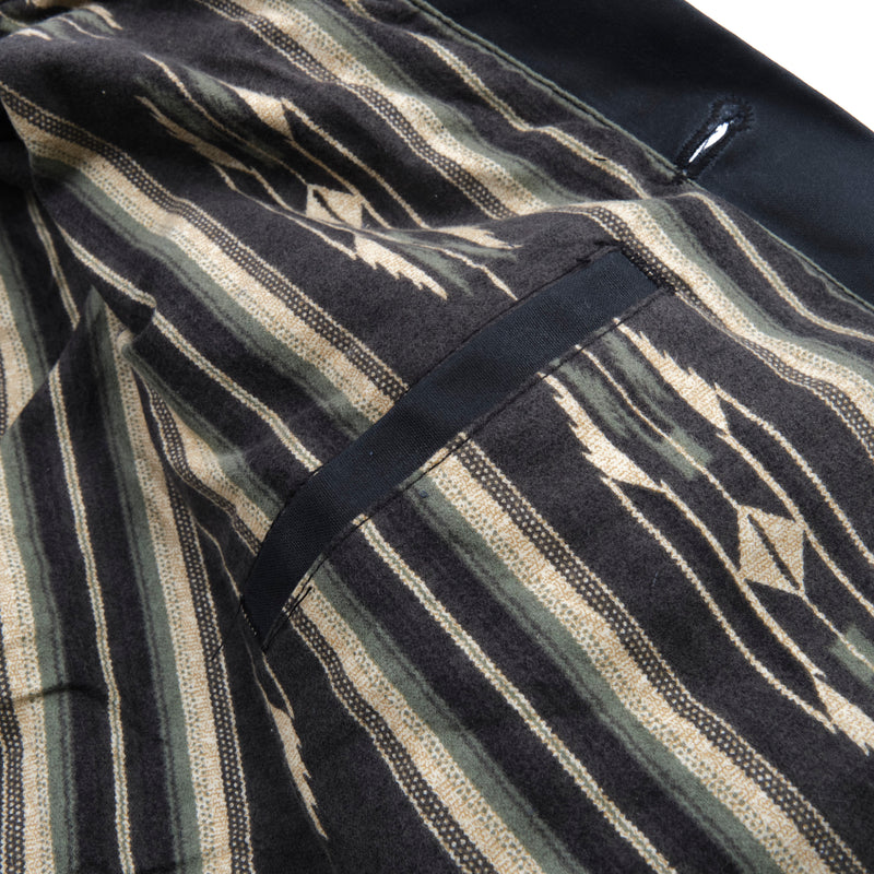 Freenote Cloth - Waxed Canvas Riders Jacket in Black with Blue Interior