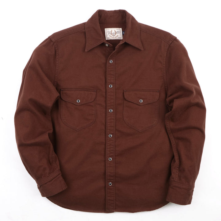 Freenote Cloth - Bodie LS Brown Twill