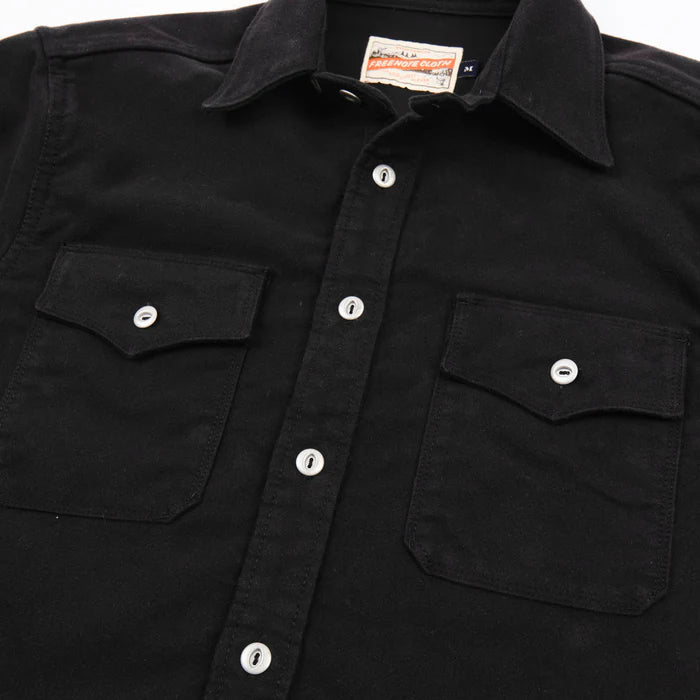 Freenote Cloth Scout Moleskin - Black