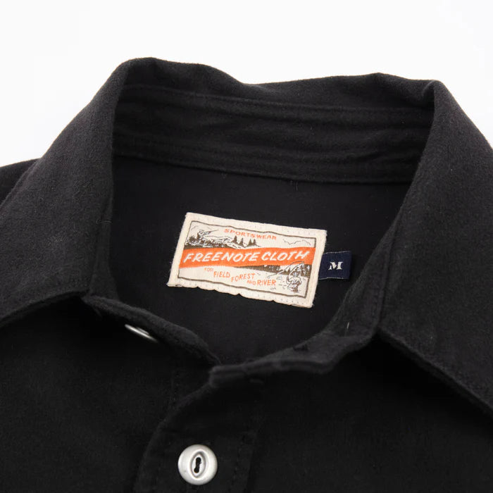 Freenote Cloth Scout Moleskin - Black