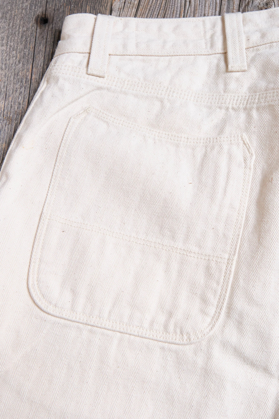 Freenote Cloth Ortega Pant - 13 Ounce Natural Herringbone