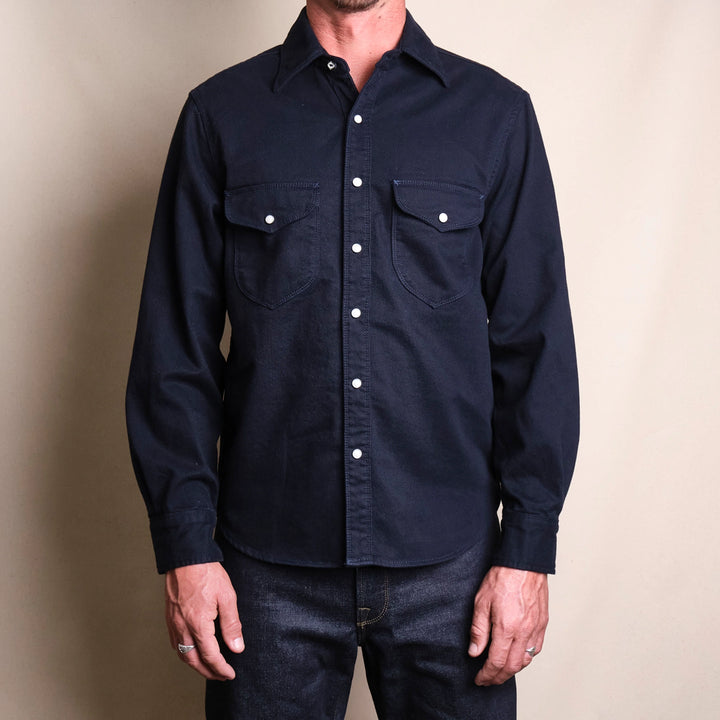 Freenote Cloth - Bodie LS Navy Twill