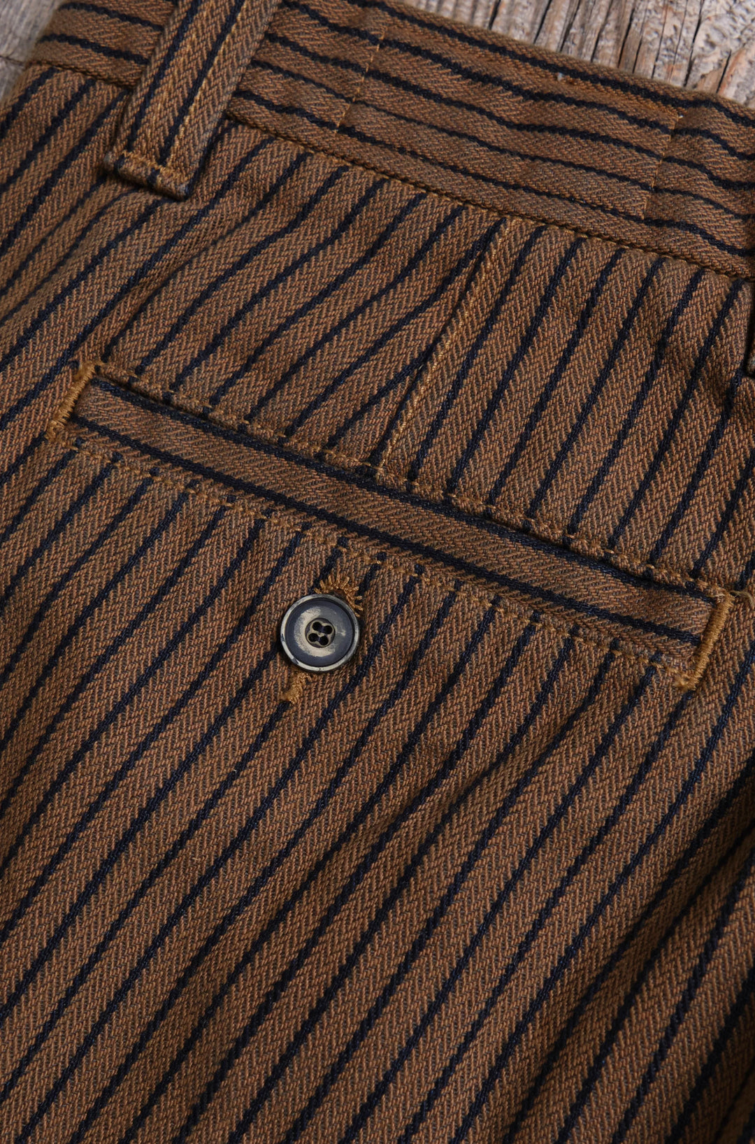 Freenote Cloth Deck Pant - Dobby Brown Herringbone