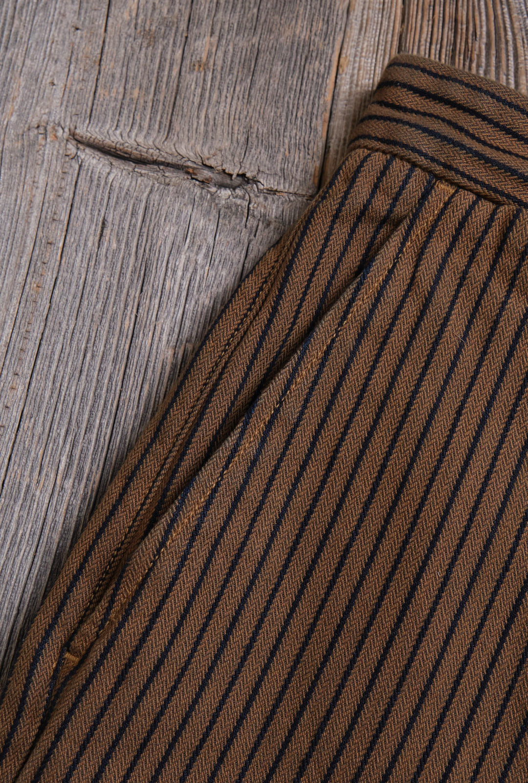 Freenote Cloth Deck Pant - Dobby Brown Herringbone