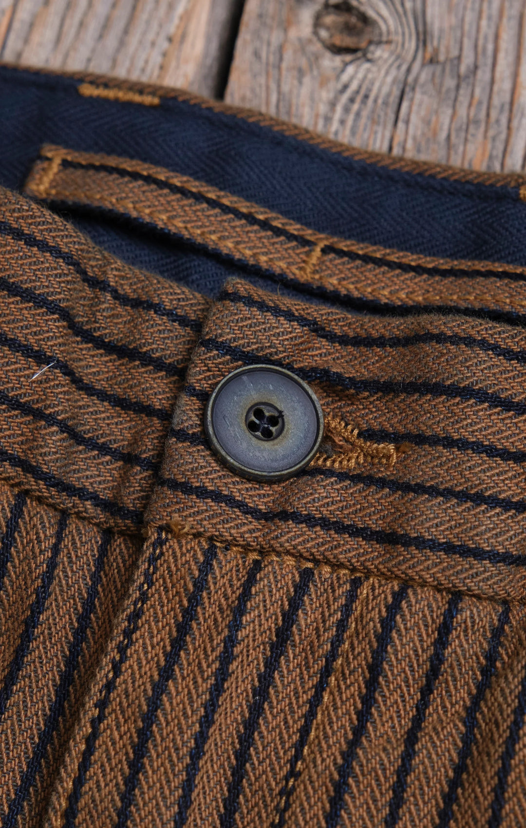 Freenote Cloth Deck Pant - Dobby Brown Herringbone