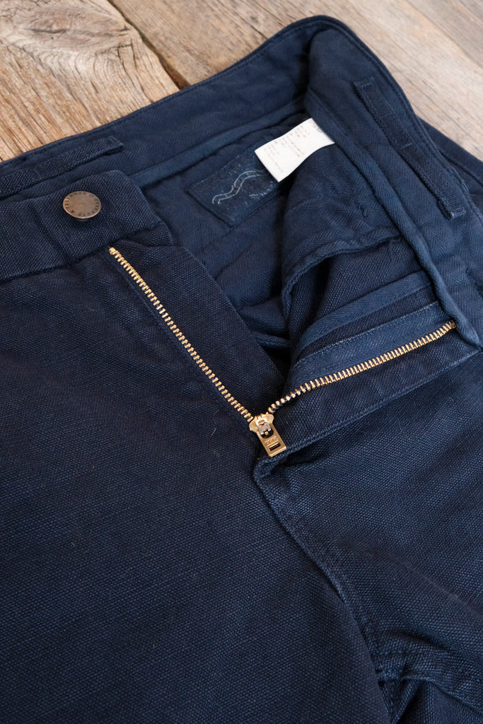 Freenote Cloth Workers Chino Slim Fit 14oz Slub - Navy