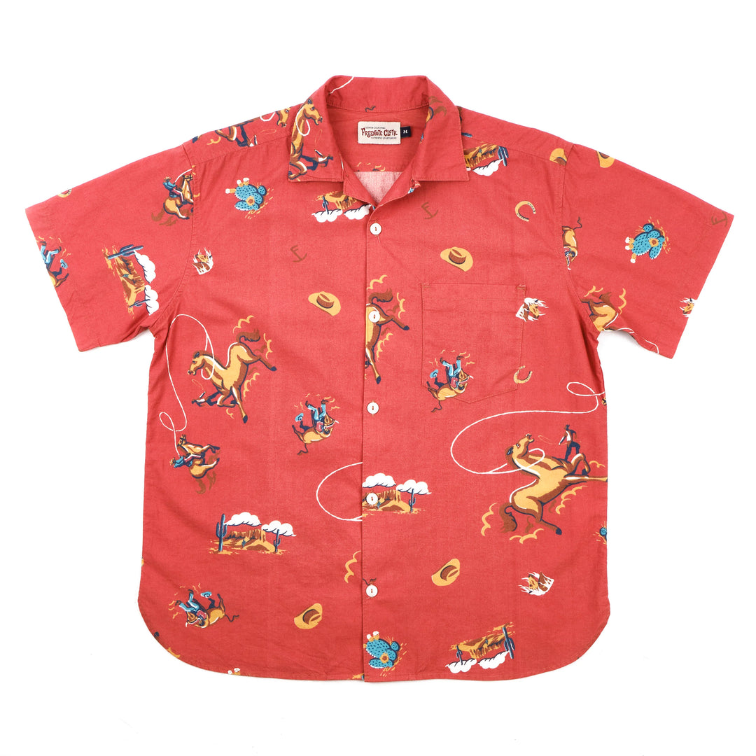 Freenote Cloth Hawaiian - Orange Cowboy