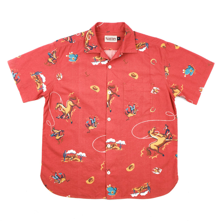 Freenote Cloth Hawaiian - Orange Cowboy