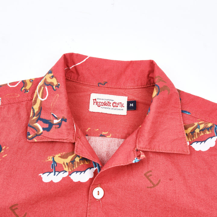 Freenote Cloth Hawaiian - Orange Cowboy