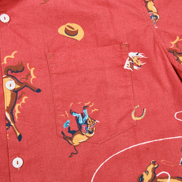 Freenote Cloth Hawaiian - Orange Cowboy