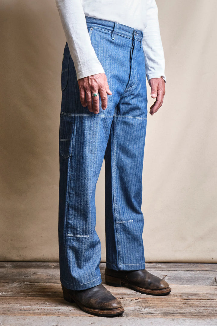Freenote Cloth Ortega Pant - 13oz Blue Selvedge Herringbone