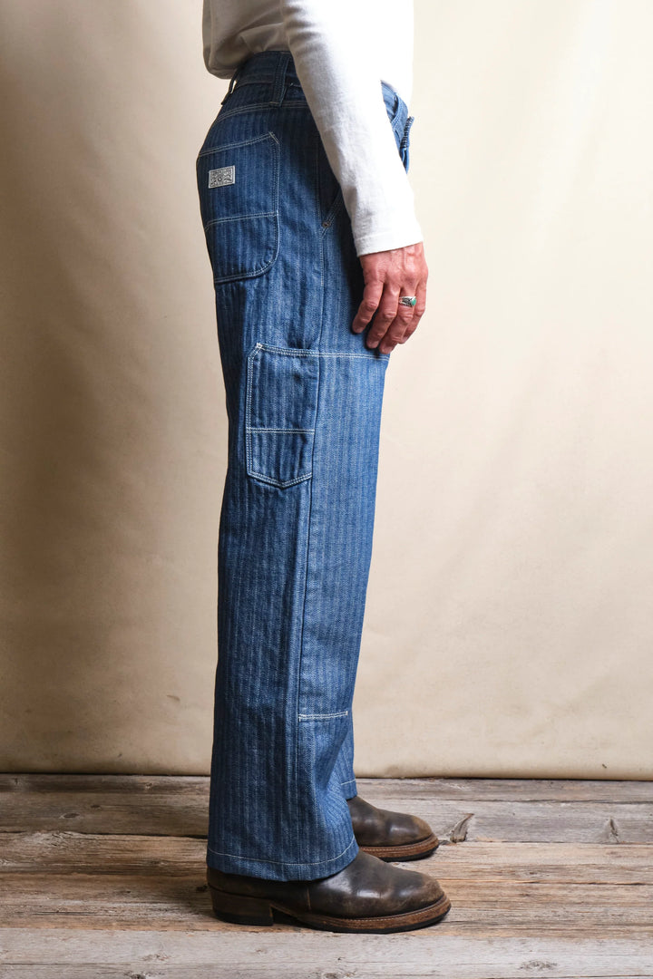 Freenote Cloth Ortega Pant - 13oz Blue Selvedge Herringbone