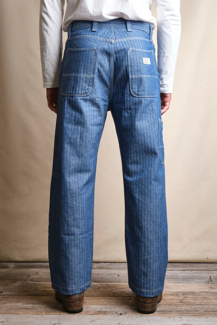 Freenote Cloth Ortega Pant - 13oz Blue Selvedge Herringbone