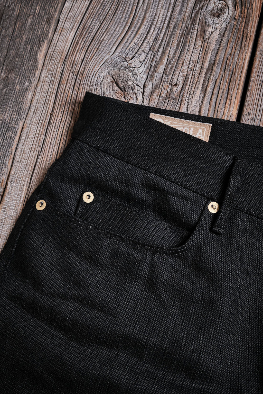 Freenote Cloth Portola Classic Taper 15.75oz Black Denim