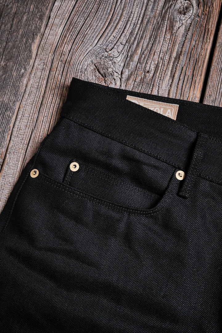 Freenote Cloth Portola Classic Taper 15.75oz Black Denim