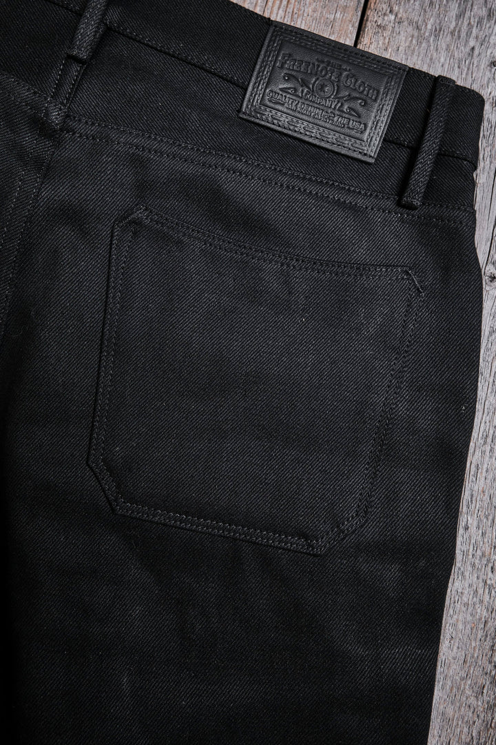 Freenote Cloth Portola Classic Taper 15.75oz Black Denim