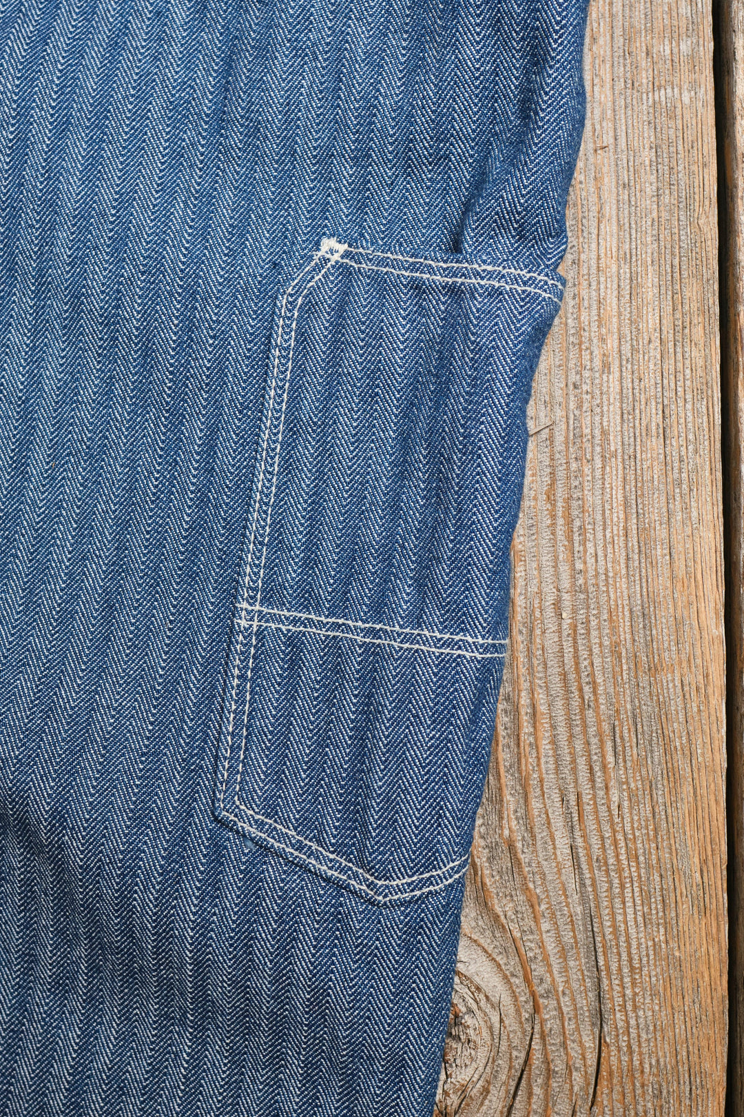 Freenote Cloth Ortega Pant - 13oz Blue Selvedge Herringbone