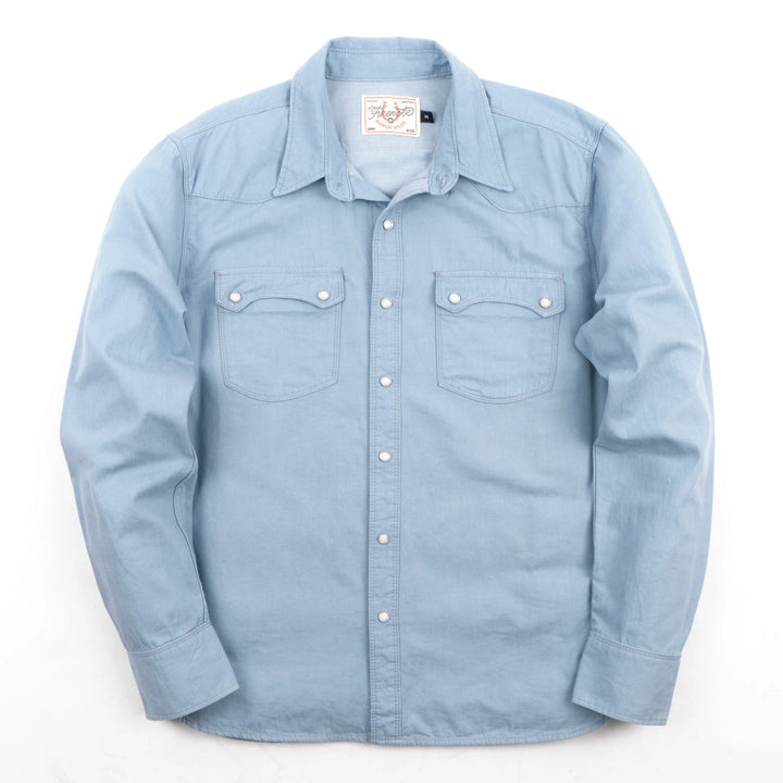 Freenote Cloth Modern Western Chambray - Clear Blue